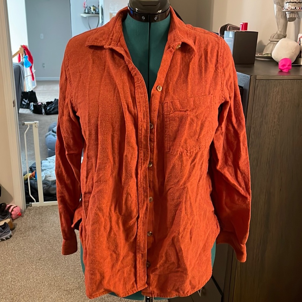 Sonoma orange flannel shirt. Size Large